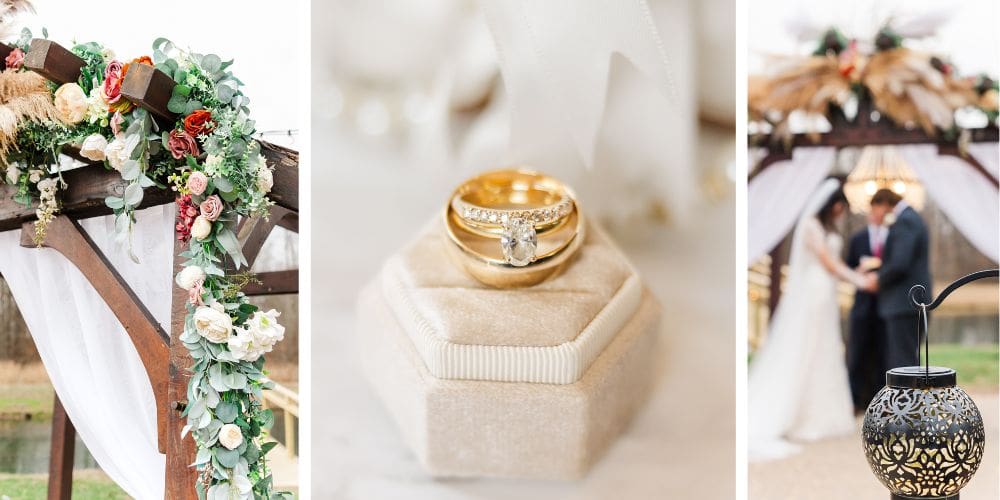 Bowling Green, Kentucky winter wedding with hues of green and sage.