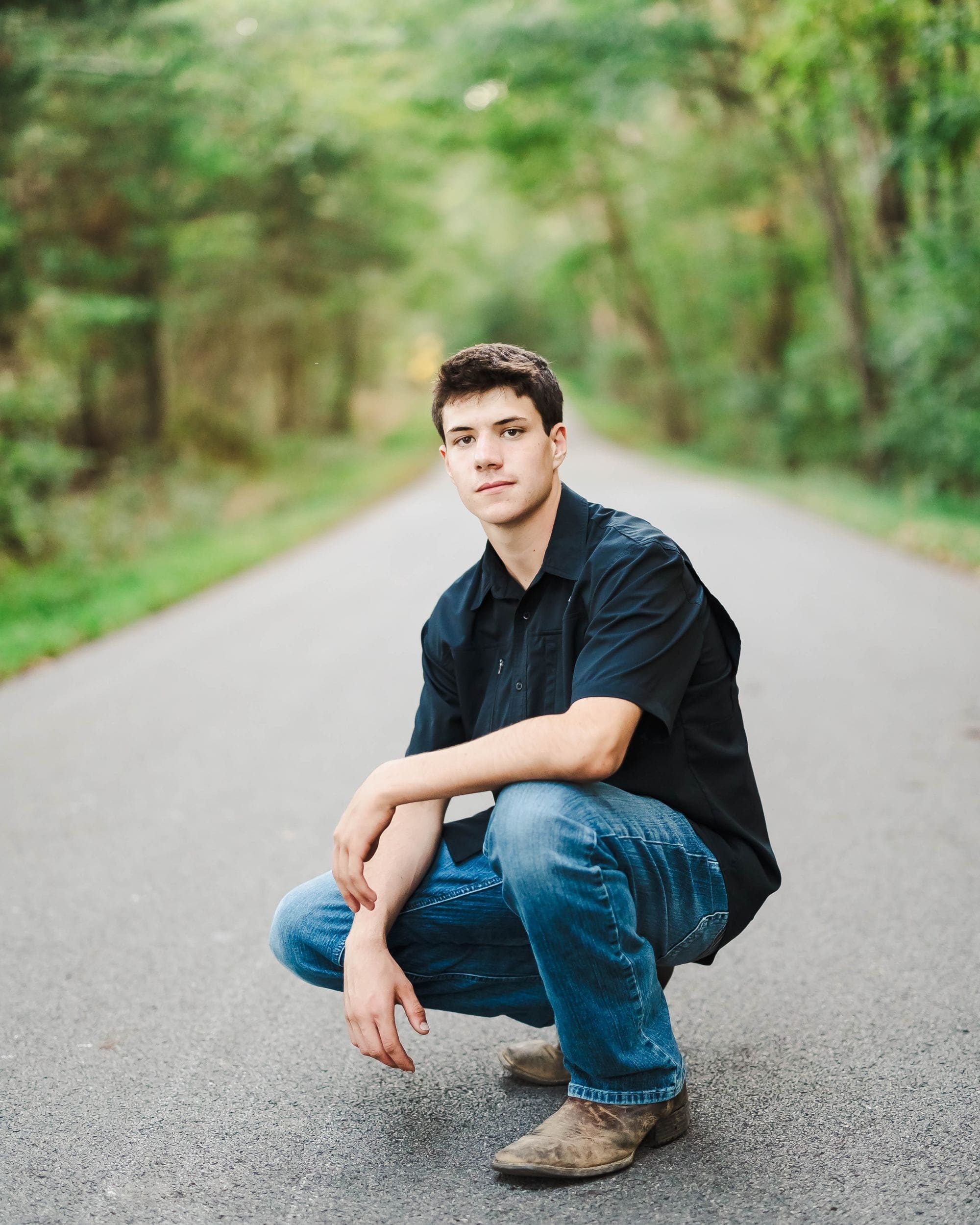High school senior portraits captured on family property in Bowling Green, Kentucky at sunset, shot by Jordan  Z Photography