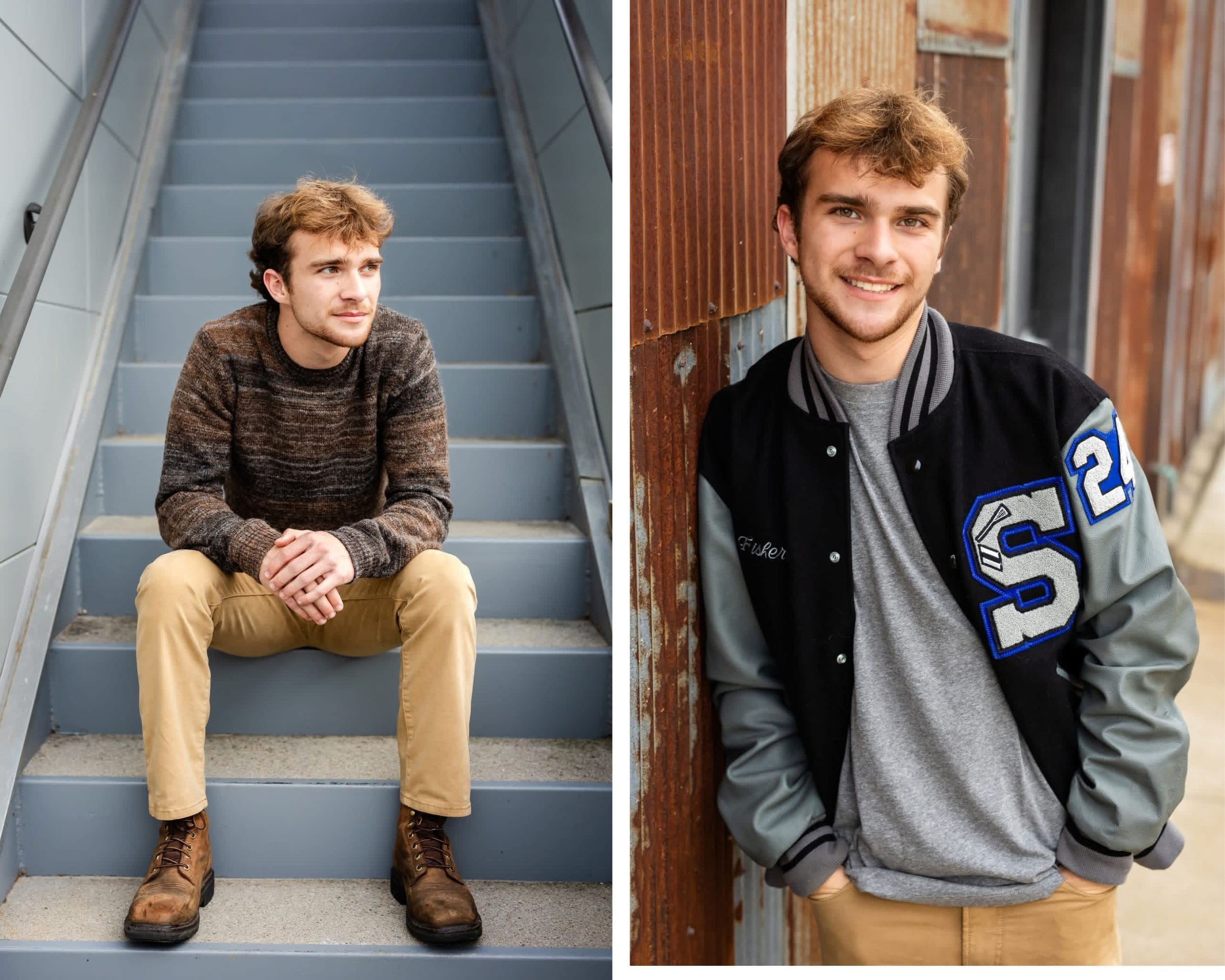 Urban fall senior session in Downtown Bowling Green, in Bowling Green, Kentucky