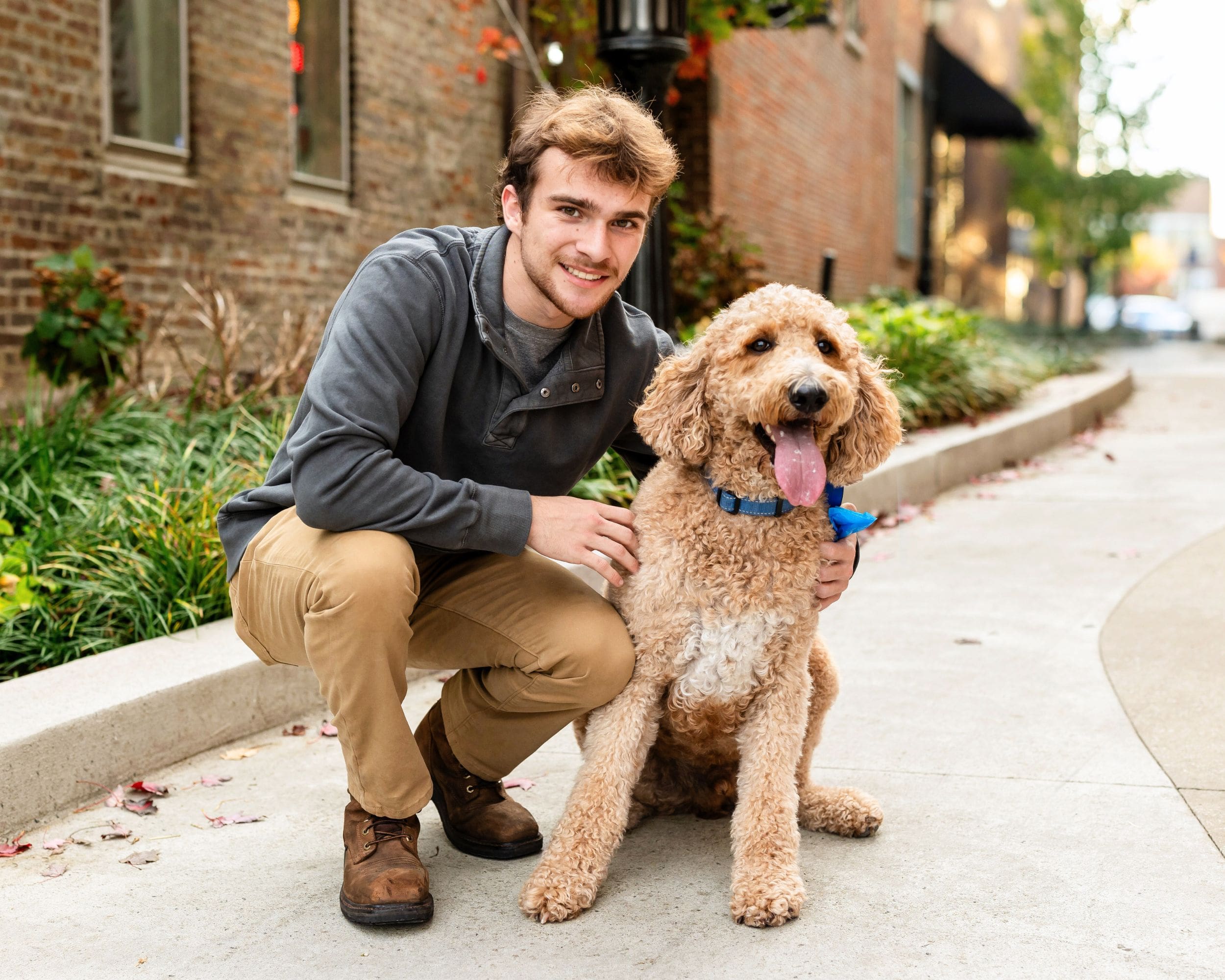 Fall senior session in Downtown Bowling Green, in Bowling Green, Kentucky