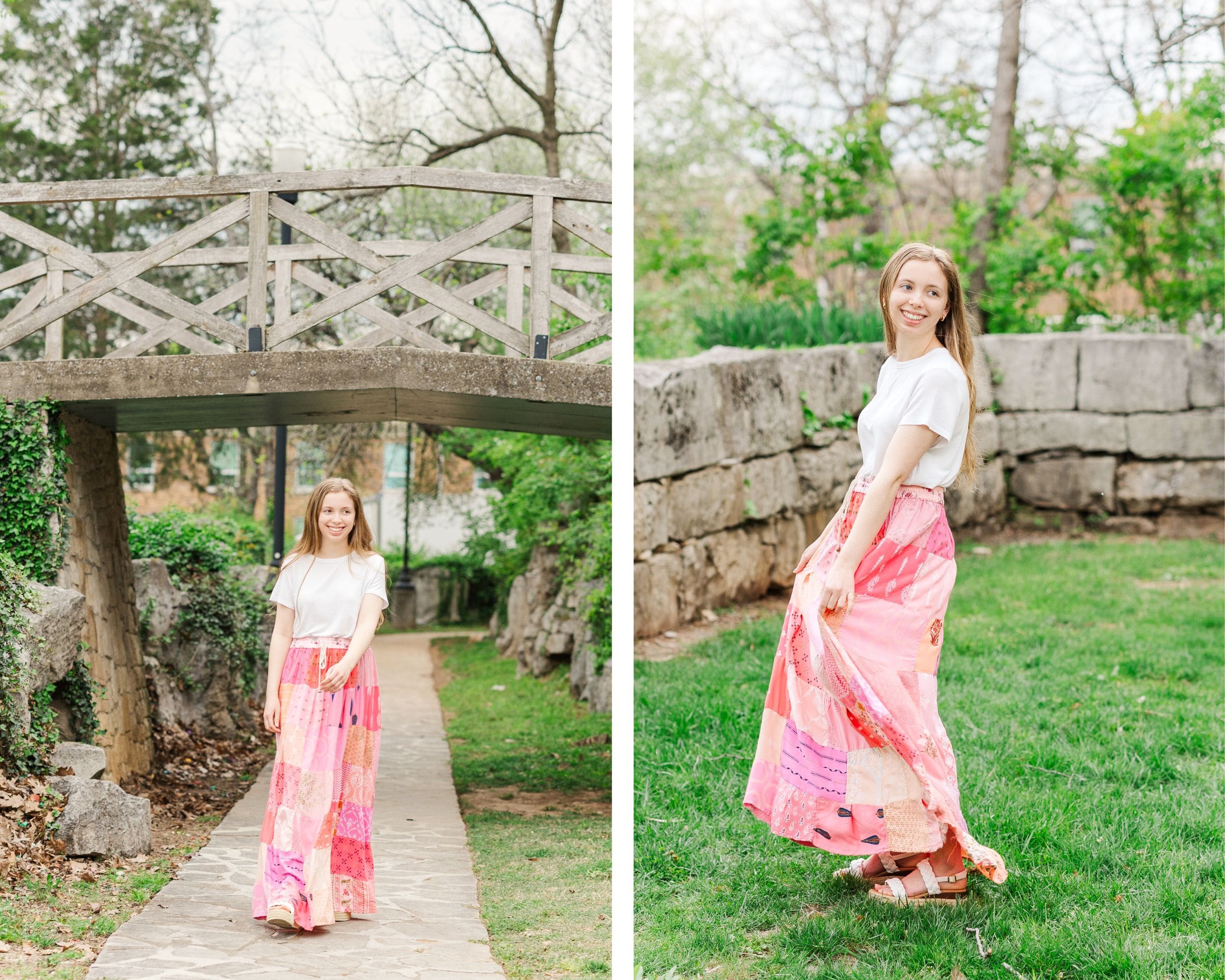 senior at WKU campus taking her senior photos in the spring with Jordan Z Photography