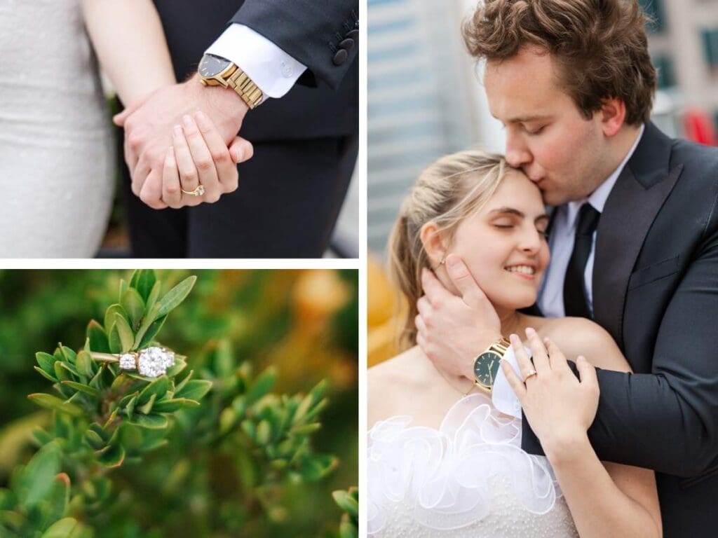 Engagement session at InterContinental Indianapolis on the roof top bar, shot by Jordan Z Photography